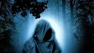 un brujo en el bosque